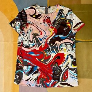 Kate Spade marble print library top size 0